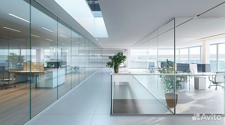 Стеклянное ограждение под кдюч