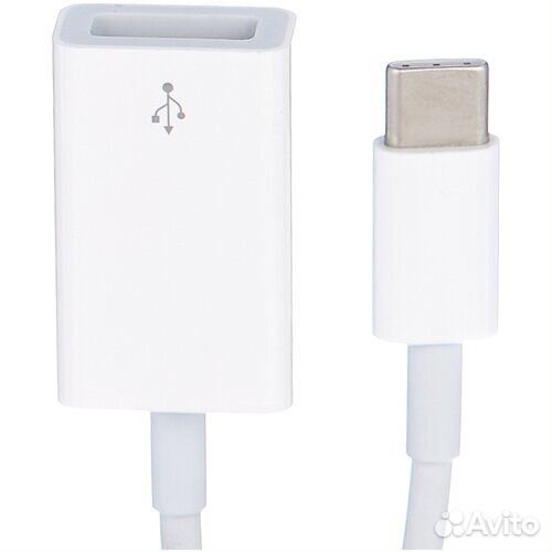 Переходник/адаптер Apple USB - USB Type-C, белый