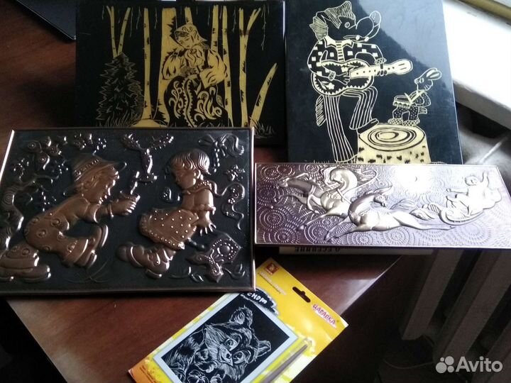 Картины панно дерево чеканка СССР