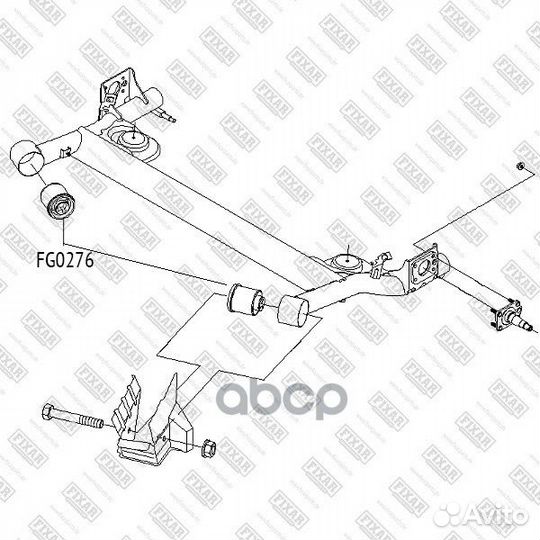 Сайлентблок рычага FG0276 fixar