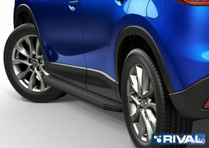 Пороги-подножки Mazda CX-5 2011-2017 Premium-Black