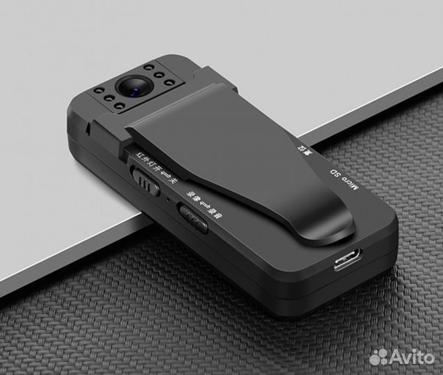 Переносная мини видеокамера регистратор ик зажим