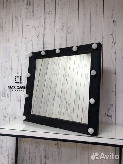 Зеркало с подсветкой настольное