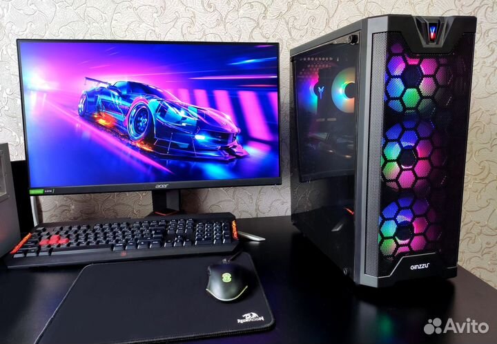 Компьютер intel 8 cores/RX580/32gb озу/500GB SSDm2