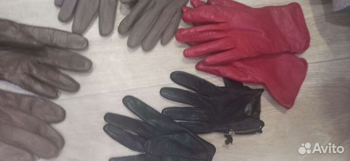 Пояс и Перчатки утепленые натуральная кожа