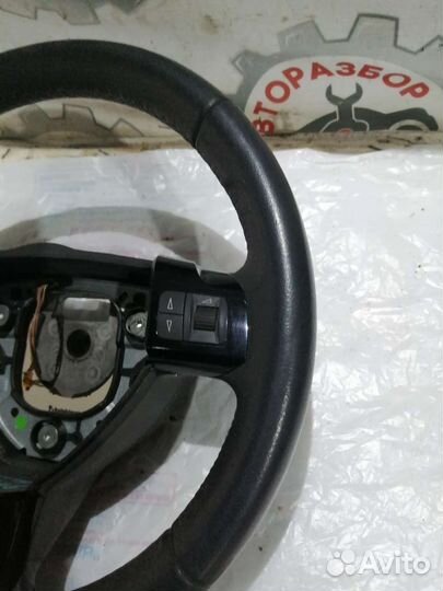 Кожаный руль Opel Astra H, мультируль