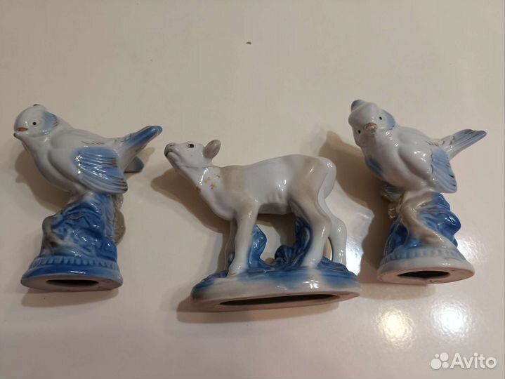 Фарфоровые статуэтки СССР гжель турыгинский завод