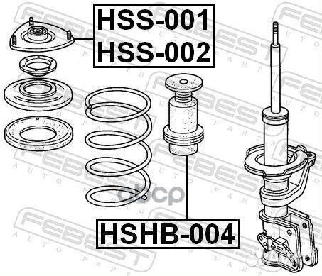 Опора амортизатора HSS-002 HSS-002 Febest