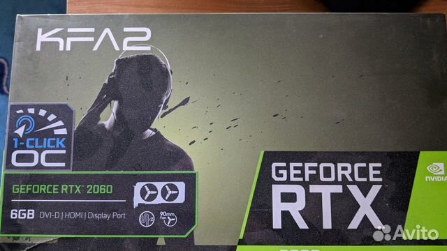 Видеокарта rtx 2060 6gb, KFA2
