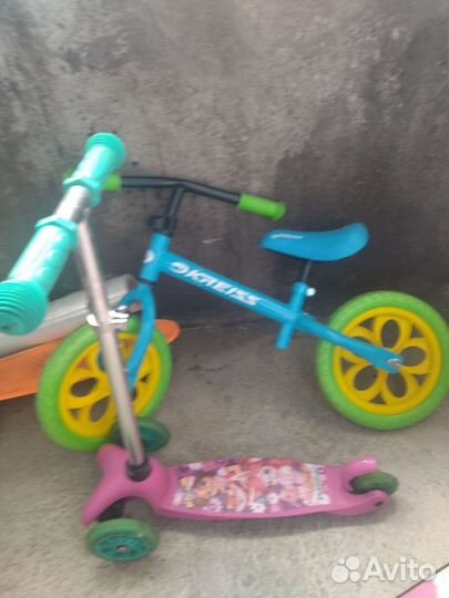 Беговел и самокат