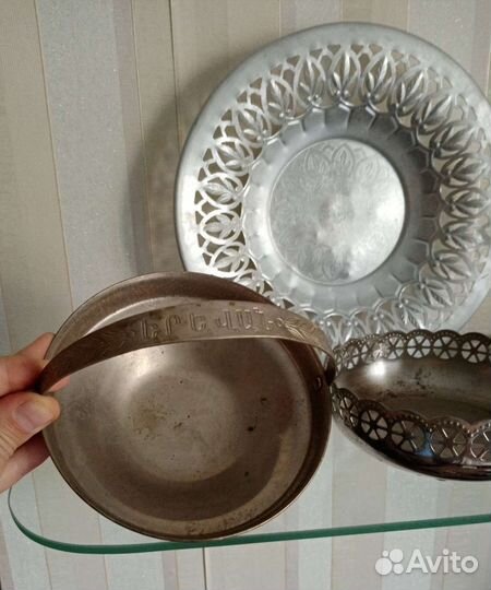 Сухарница, конфетницы, палочка для кофе СССР