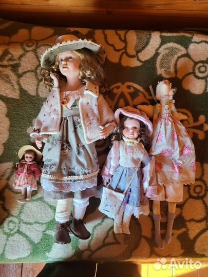 Фарфоровые куклы, статуэтки, декор