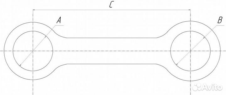 Тяга ковшевая Caterpillar E306 (пара) 45*360
