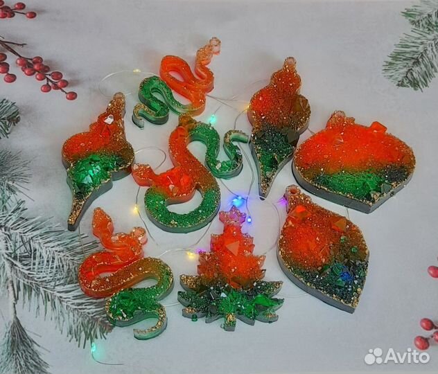 Новогодние игрушки в наличии и на заказ