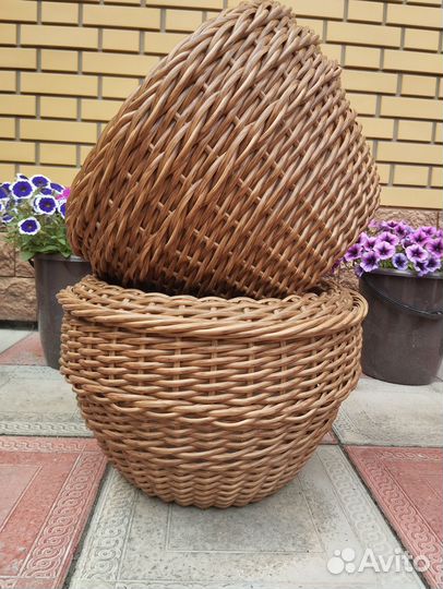 Кашпо из ротанга