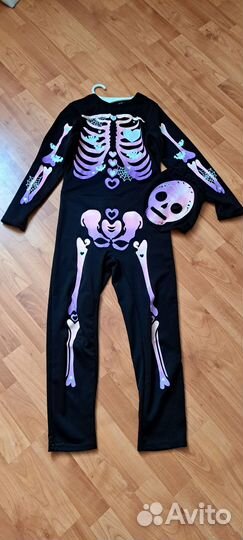 Карнавальный костюм скелета для девочки