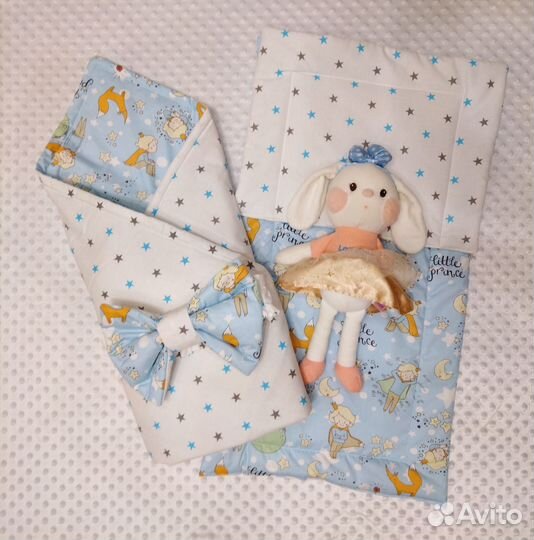 Новый набор в коляску - матрасик и подушечка