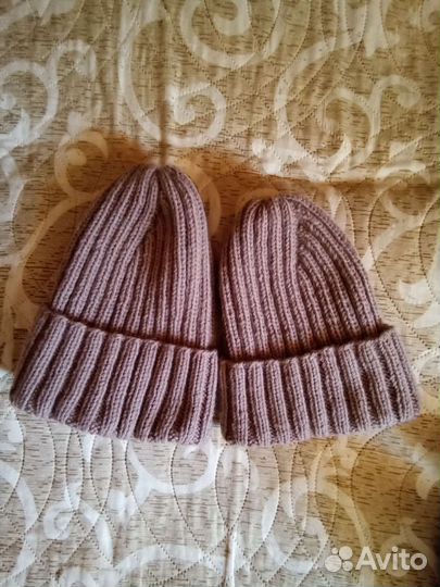 Вязаная шапка и снуд