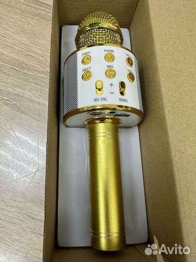 Караоке микрофон Handheld ktv ws-858 gold