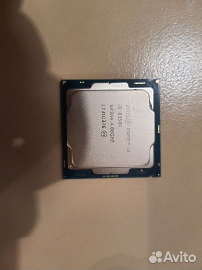 Процессор intel core I3 8350k