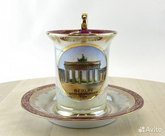 Коллекционная чайная пара фарфор Германия