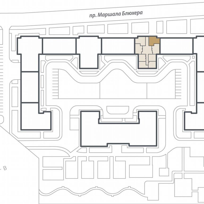 2-к. квартира, 59,5 м², 15/17 эт.