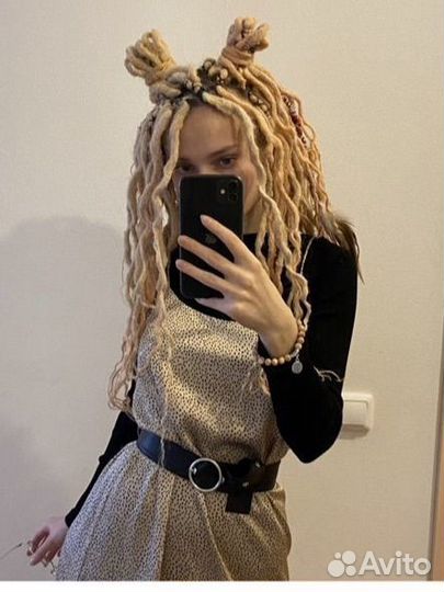 Де дреды (гофродреды, завитые дреды) бу