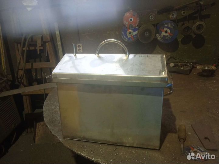 Коптильня горячего копчения из нержавейки