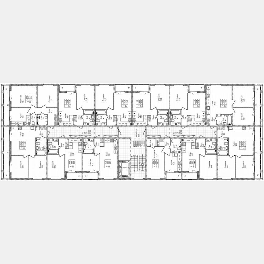 2-к. квартира, 52,4 м², 4/8 эт.