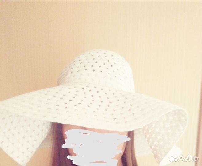 Шляпа женская белая