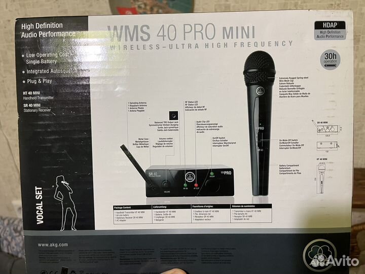 Продам Микрофон AKG WMS40 PRO Mini Vocal Set