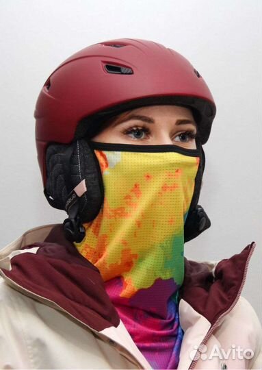 Балаклава с разными принтмми, подшлемник череп