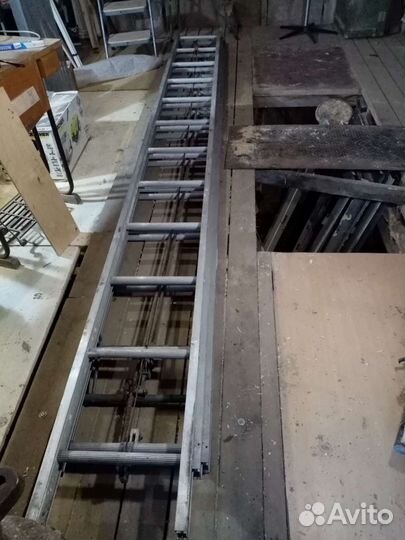 Лестница раздвижная алюминиевая