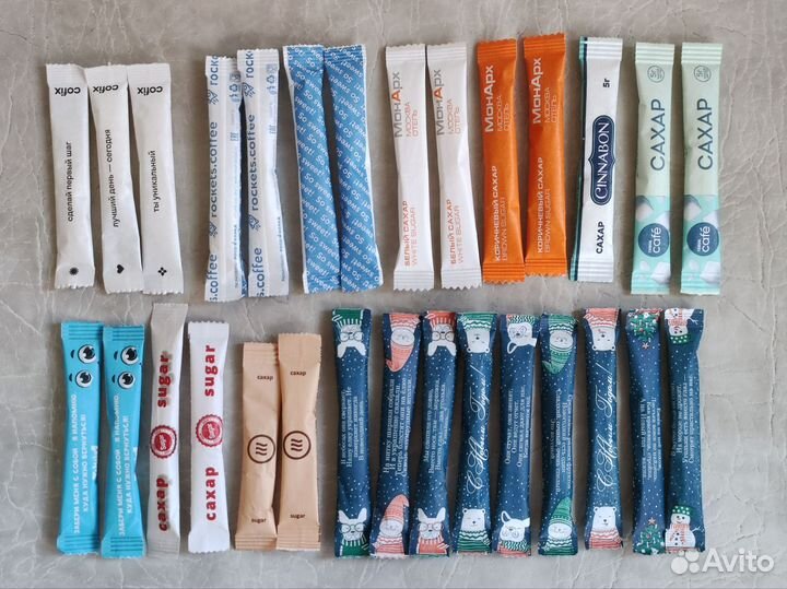 Сахар стики для коллекции