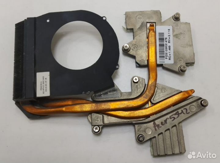 Радиатор для ноутбука acer 5542, 5738, 5536