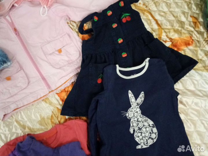 Детские вещи пакетом для девочек 1-2 гола