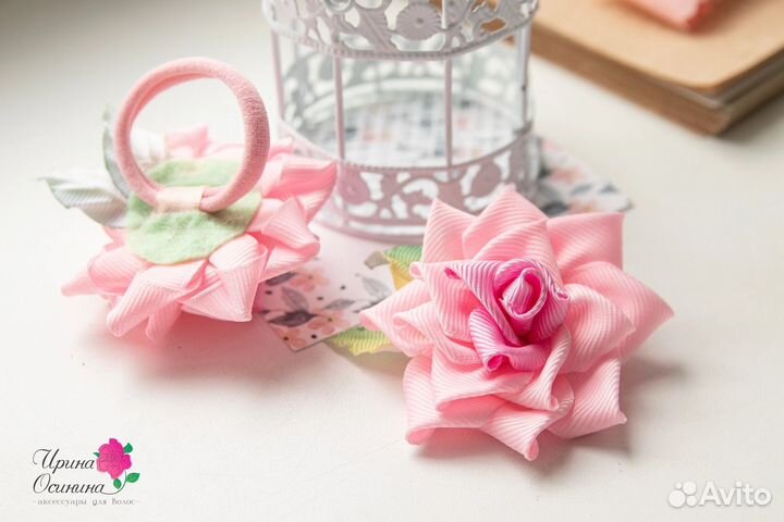 Резинки для волос розочки