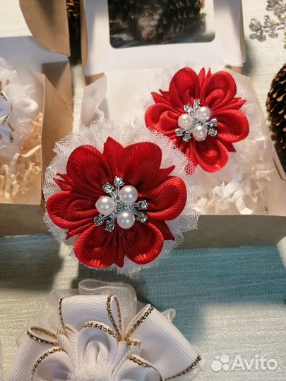 Резинки для волос Бантики ручной работы