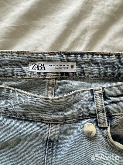 Юбка шорты zara джинсовые xs