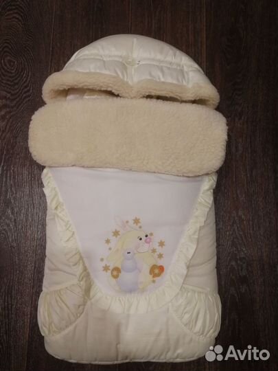 Конверт на выписку зимний новорожденному