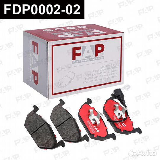 Колодки тормозные FDP0002-02 FAP Россия