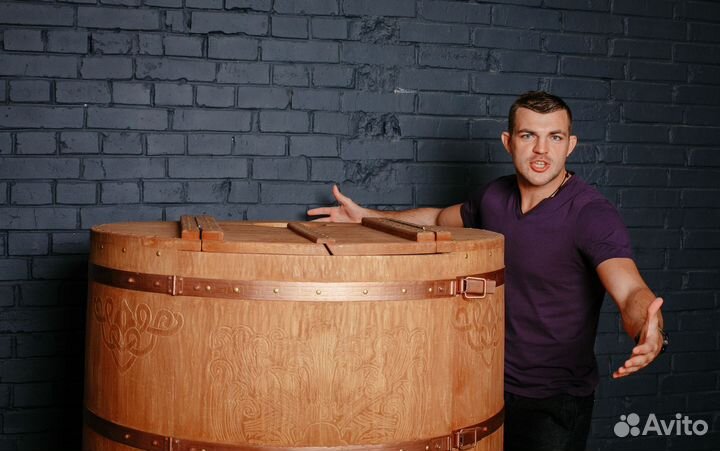 Кедровая фитобочка диаметром 80 см