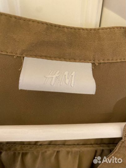 Рубашка H&M натуральный шелк на L/XL