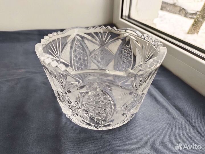 Хрустальная конфетница СССР
