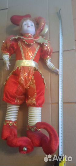 Кукла шут,заводная