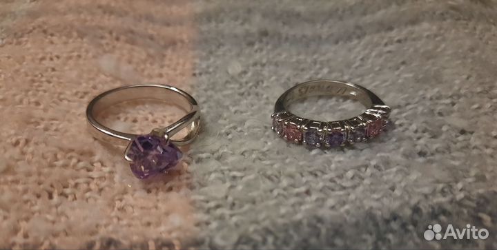 Кольца с камнями