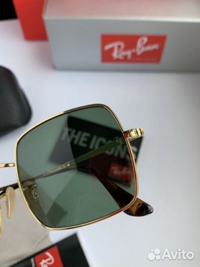 Очки ray ban square зеленые