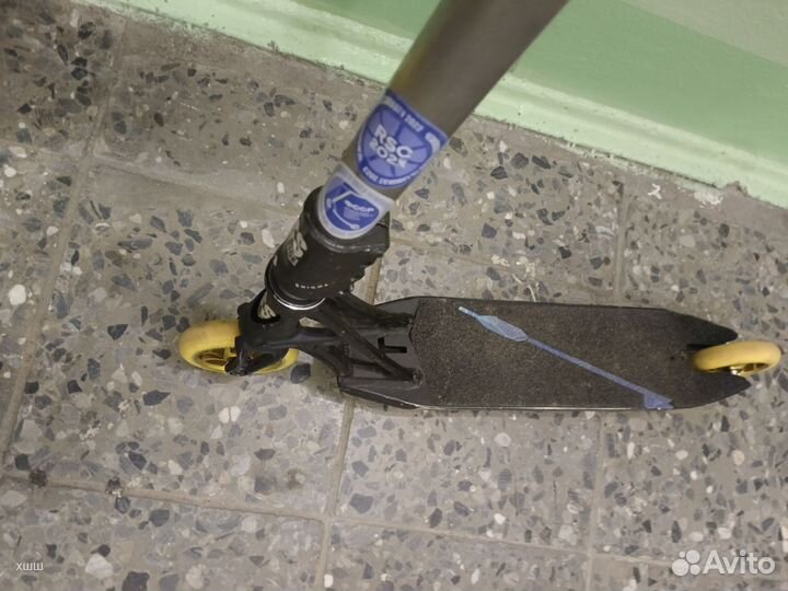 Трюковой самокат кастом парк руль теч Тим титан