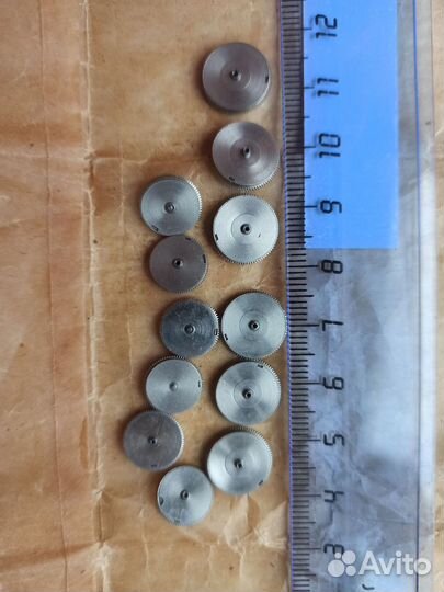 Запчасти часы заводные барабаны 12 штук новые