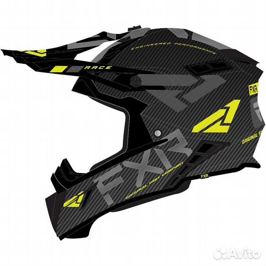 Шлем FXR Helium Carbon Hi Vis/Charcoal